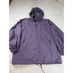 Vintage EMS Eastern Mountain Sports Women's Size L  Plum Rain/Windbreaker Jacket